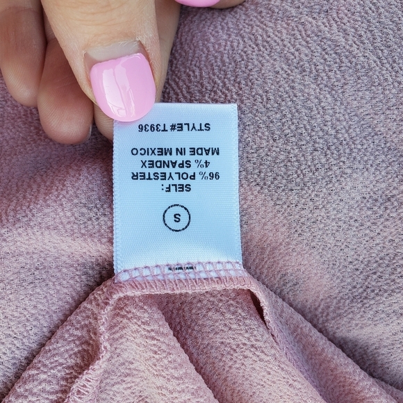 Fashion Nova Little White Lies Top - Mauve - Women's Size Small - NWOT - Picture 4 of 16